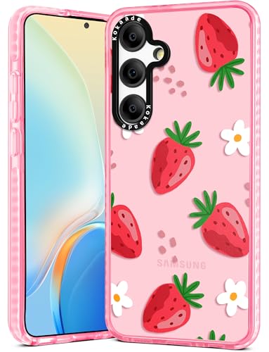 Kokaade Süße Handyhülle für Galaxy A35 5G – für Frauen und Mädchen, Kawaii-Mode, stilvoll, weiches Silikon, Erdbeerblumen-Design, Schutzhülle, für Jungen, Teenager, TPU-Stoßfänger für Samsung A35 5G Kokaade Süße Handyhülle für Galaxy A35 5G – für Frauen und Mädchen, Kawaii-Mode, stilvoll, weiches Silikon, Erdbeerblumen-Design, Schutzhülle, für Jungen, Teenager, TPU-Stoßfänger für Samsung A35 5G von Kokaade