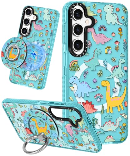 Kokaade Schutzhülle für Samsung Galaxy S25 Plus, süßes Kawaii, kompatibel mit Magsafe, magnetischer Ringhalter, Ständer, Dinosaurier-Design, TPU-Schutzhülle für Galaxy S25 Plus Kokaade Schutzhülle für Samsung Galaxy S25 Plus, süßes Kawaii, kompatibel mit Magsafe, magnetischer Ringhalter, Ständer, Dinosaurier-Design, TPU-Schutzhülle für Galaxy S25 Plus von Kokaade