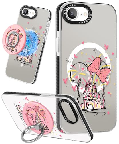 Kokaade Schutzhülle für iPhone 16e für Damen und Mädchen – süßes Kawaii, kompatibel mit Magsafe, magnetischer Ringhalter, Ständer, Schloss, modisches Design, Handyhülle, mädchenhafte TPU-Schutzhülle Kokaade Schutzhülle für iPhone 16e für Damen und Mädchen – süßes Kawaii, kompatibel mit Magsafe, magnetischer Ringhalter, Ständer, Schloss, modisches Design, Handyhülle, mädchenhafte TPU-Schutzhülle von Kokaade