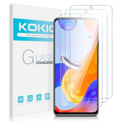 Kokio 3 Stück Schutzfolie Xiaomi Redmi Note 11 Pro 4G/5G 6.67",9H Härte,0.33mm Ultra-HD Displayschutzfolie,für Xiaomi Redmi Note 11 Pro（4G/5G）,Verschleißfest und Blasenfrei von Kokio