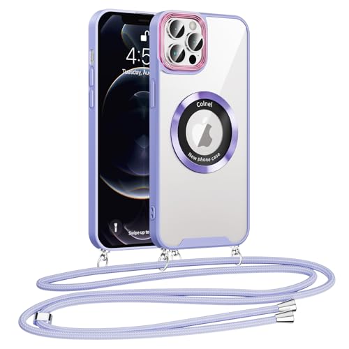 Kokio Handykette für iPhone 12/iPhone 12 Pro 6,1" Hülle mit Band, Magnetisch Handyhülle zum Umhängen Kette mit Strap Schnur Abnehmbar, Schutzhülle mit Kordel für iPhone 12, Lila Kokio Handykette für iPhone 12/iPhone 12 Pro 6,1" Hülle mit Band, Magnetisch Handyhülle zum Umhängen Kette mit Strap Schnur Abnehmbar, Schutzhülle mit Kordel für iPhone 12, Lila von Kokio