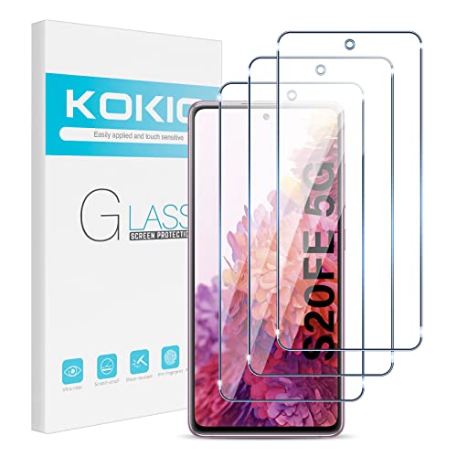 Kokio Panzer Schutz Glas für Samsung Galaxy S20 FE 4G/5G,9H Ultra-HD 6.5" Full Screen Schutzfolie,Anti- Kratzer,3 Stück von Kokio