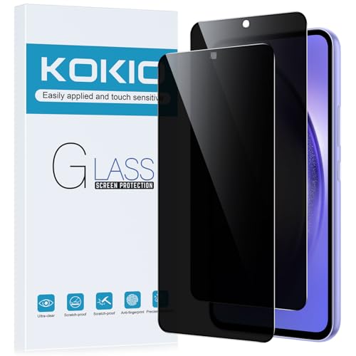 Kokio Sichtschutz Schutzfolie für Samsung Galaxy A54 5G, 9H Härte Anti-Peep-Schutzglas,Anti-Kratzer,Anti-Spionage Schutz für den Bildschirm,2 Stück von Kokio