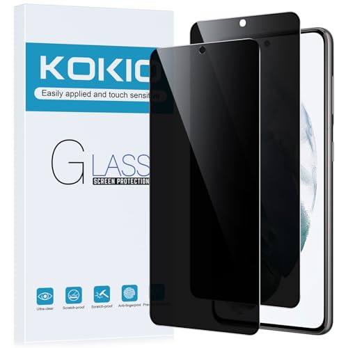 Kokio Sichtschutz Schutzfolie für Samsung Galaxy S21 5G, 9H Härte Anti-Peep-Schutzglas,Anti-Kratzer,Anti-Spionage Schutz für den Bildschirm,2 Stück von Kokio