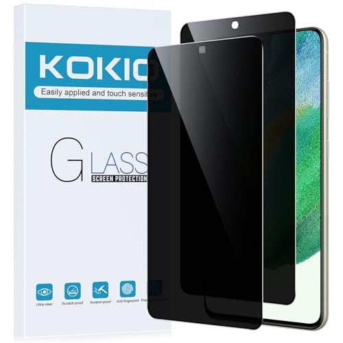 Kokio Sichtschutz Schutzfolie für Samsung Galaxy S21 FE 5G, 9H Härte Anti-Peep-Schutzglas,Anti-Kratzer,Anti-Spionage Schutz für den Bildschirm,2 Stück von Kokio