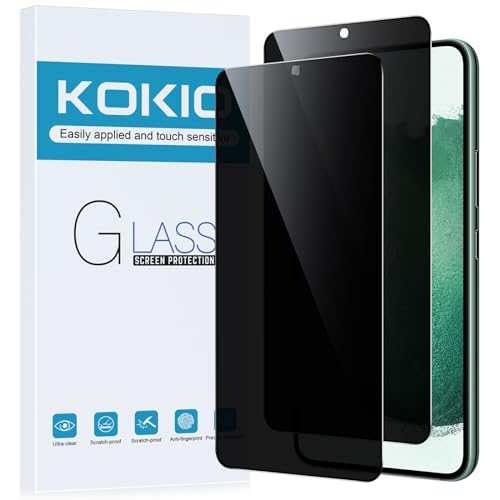 Kokio Sichtschutz Schutzfolie für Samsung Galaxy S22 Plus 5G, 9H Härte Anti-Peep-Schutzglas,Anti-Kratzer,Anti-Spionage Schutz für den Bildschirm,2 Stück von Kokio