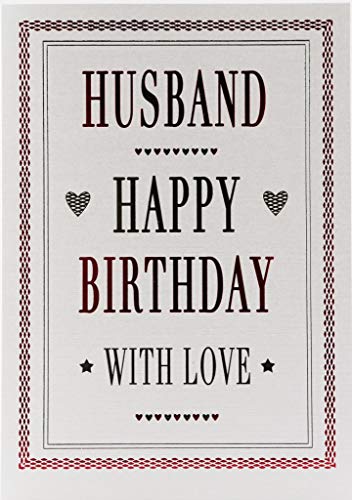 Koko Designs Geburtstagskarte für Ehemann, 115 x 170 mm von Koko Designs