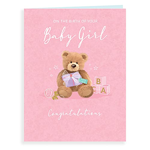 Koko Designs Glückwunschkarte zur Geburt eines Mädchens, 20,3 x 15,2 cm von Koko Designs