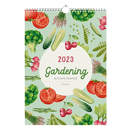 Grupo Erik Offizieller Gardening Kalender 2023, A3-Kalender, 30,5 x 41,9 cm, quadratischer Wandkalender 2023, klassischer Kalender 2023, spiralgebundener Kalender 2023, Flip-Kalender 2023 von Kokonote