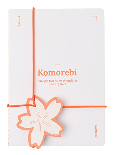 Kokonote Notizbuch Set Miss Haiku Orange - Notizbuch Dotted A5 und Notizbuch Liniert A5 - DIN A5 Heft von Grupo Erik