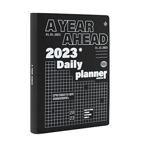 Kokonote Terminkalender 2023 - A Year Ahead Terminkalender A5 Format - Kalender 2023 - Tagesplaner - Terminplaner - Daily Planner - Personal Organizer auf Englisch - FSC-zertifiziert von Kokonote