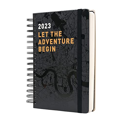 Kokonote Terminkalender 2023 - The Adventure Begins Tagesplaner A5 Format - Kalender 2023 - Daily Planner - Personal Organizer auf Englisch - Ein Terminplaner für Ihre Routine von Kokonote