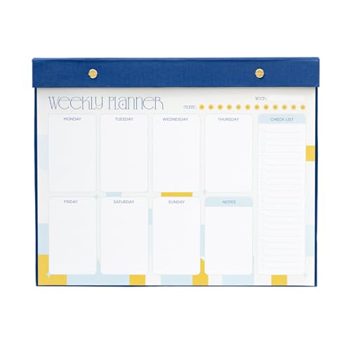 Kokonote Wochenplaner Block A4 Kalender Planer Akalia Tischkalender Block - Kalender Planer - Tischplaner A4 - Tischkalender ohne Datum - Schreibtischunterlage Papier von Kokonote