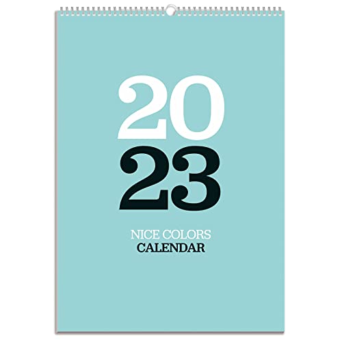 ‎Kokonote: Grupo Erik Offizieller Nice Colors Minimalistischer Kalender 2023, A3-Kalender, 30,5 x 41,9 cm,quadratischer Wandkalender 2023, klassischer/spiralgebundener Kalender 2023,Flip-Kalender 2023 von Kokonote