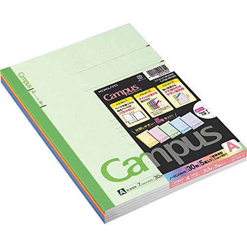 Kokuyo Co., Ltd. Five books set Roh-3CAX5 30 pieces of Kokuyo Campus Notes No. 6 semi-B5 A ruled line (japan import) by von Kokuyo Co., Ltd.