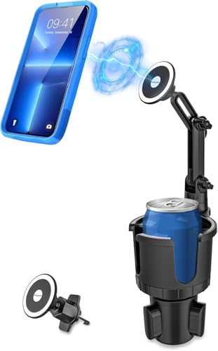 Kolasels Magnetischer Getränkehalter Handyhalter fürs Auto [4-in-1] Mag-Safe Handyhalterung für Getränkehalter & Lüftungsschlitz, Handy Getränkehalter für iPhone 16 15 Pro Max und alle Handys von Kolasels