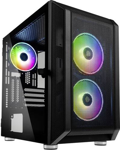 Kolink CITADEL MESH RGB Micro-Tower Gaming-Gehäuse Schwarz von Kolink