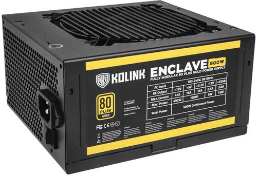 Kolink Enclave PC Netzteil 500W ATX 80PLUS® Gold von Kolink