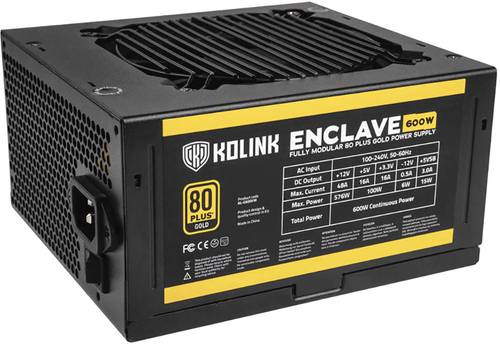 Kolink Enclave PC Netzteil 600W ATX 80PLUS® Gold von Kolink