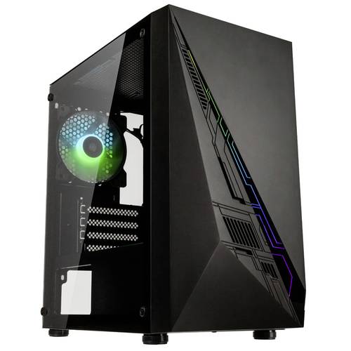 Kolink Inspire K2 Plus ARGB Micro-ATX-Gehäuse - schwarz Window Micro-Tower Gaming-Gehäuse, Gehäus von Kolink