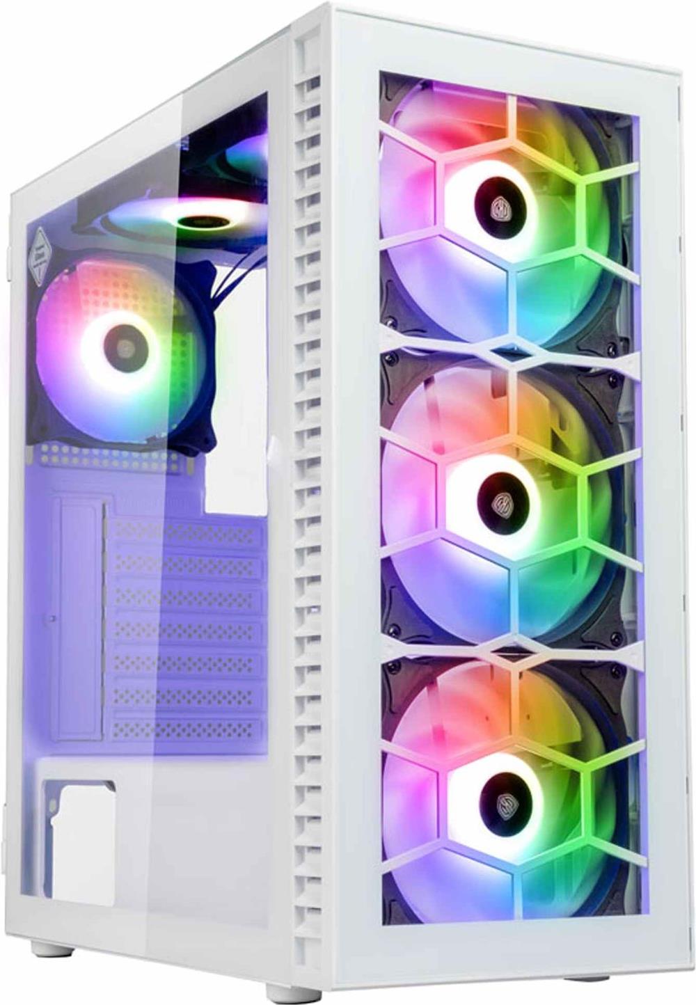 Kolink OBSERVATORY HF GLASS WHITE ARGB - Midi Tower - PC - Weiß - ATX - micro ATX - Mini-ITX - Metall - Gehärtetes Glas - Multi (OBSERVATORY HF GW) von Kolink