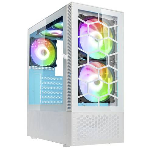 Kolink Observatory MX Glass ARGB Midi Tower Case - White Midi-Tower Gehäuse, Gaming-Gehäuse, PC-Ge von Kolink