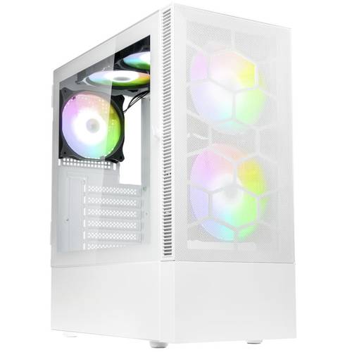 Kolink Observatory MX Mesh ARGB Midi Tower Case - White Midi-Tower Gehäuse, Gaming-Gehäuse, PC-Geh von Kolink