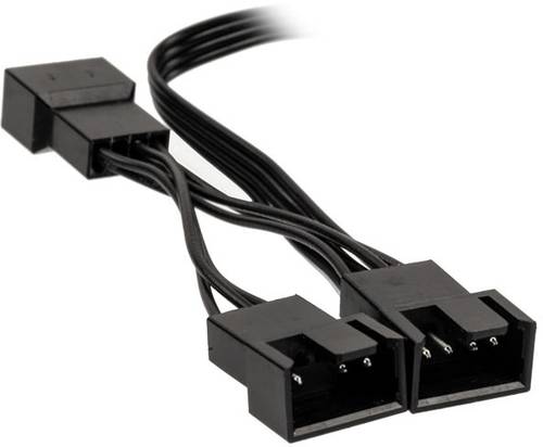 Kolink PC-Lüfter Y-Kabel [1x PC-Lüfter Buchse 4pol. - 3x PC-Lüfter Buchse 4pol.] 0.35m Schwarz von Kolink