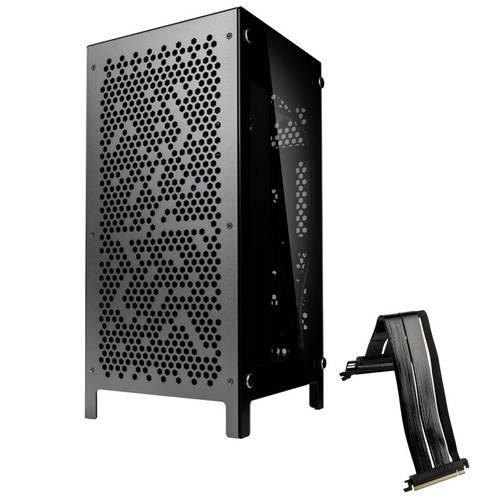 Kolink Rocket Complex Aluminium Mini-ITX Gehäuse - Gunmetal Grey Mini-Tower Gehäuse, Gaming-Gehäu von Kolink