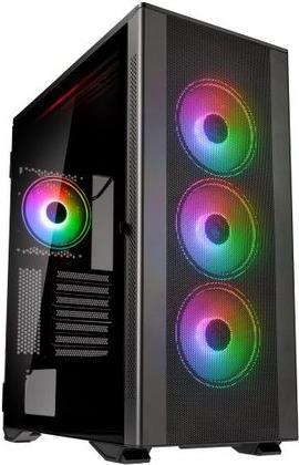 Kolink Stronghold Prism - Midi Tower - PC - Grau - ATX - EATX - micro ATX - Mini-ITX - Metall - Kunststoff - SPCC - Gehärtetes Glas - Gaming (STRONGHOLD PRISM) von Kolink