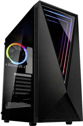 Kolink VOID RGB Midi-Tower Gaming-Gehäuse Schwarz 1 Vorinstallierter LED Lüfter, Seitenfenster, St von Kolink