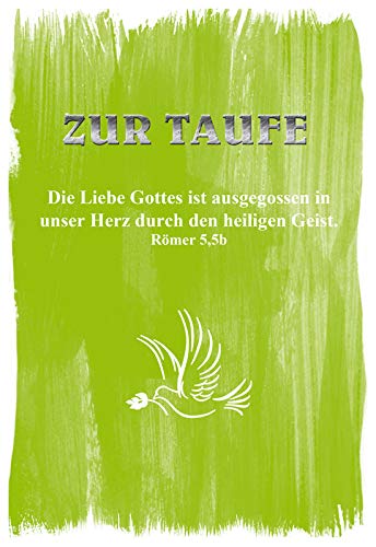 Kollektion Reuter Glückwunschkarte zur Taufe; mit Segenswunsch und Bibelvers; mit Briefumschlag, 31-0283 von Kollektion Reuter