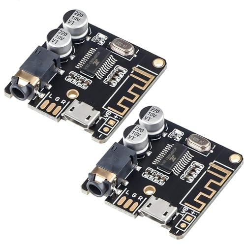2 Pcs Bluetooth Receiver Board AUX 3.5mm BT5.0 Audio Receiver Stereo für Lautsprecher Verstärker Auto DIY 3.7-5V 2 Pcs Bluetooth Receiver Board AUX 3.5mm BT5.0 Audio Receiver Stereo für Lautsprecher Verstärker Auto DIY 3.7-5V von Kolrid