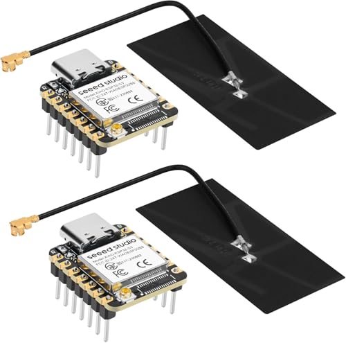 IoT Mini Development Board XIAO ESP32S3(for AR duino) - 2.4GHz Wi-Fi, BLE 5.0, Dual-Core, Battery Charge Supported, Power Efficiency & Rich Interface for Smart Homes, IoT, Wearable Devices(2 Pack) von Kolrid