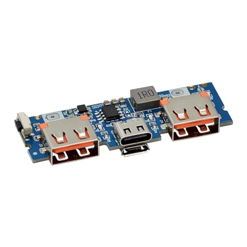 Komdndht Micro-USB/Typ-C 5V 2,4A Dual USB 18650 Boost Batterieladegerät Board Mobile Power Bank Ersatzteile Zubehör für Telefon-DIY Komdndht Micro-USB/Typ-C 5V 2,4A Dual USB 18650 Boost Batterieladegerät Board Mobile Power Bank Ersatzteile Zubehör für Telefon-DIY von Komdndht
