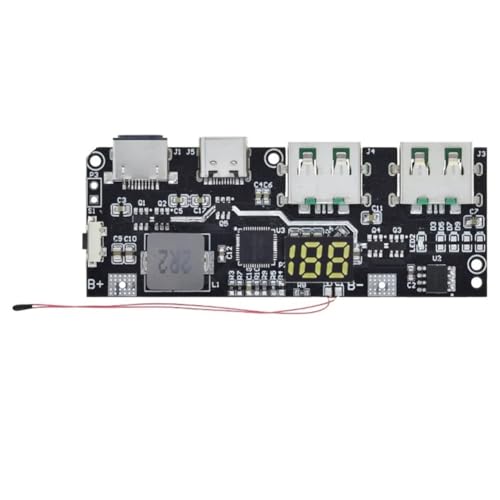 Komdndht QC4.0 QC3.0 LED Dual USB 5V 4,5A 22,5W Micro/Typ-C USB Mobile Power Bank 18650 Lademodul Temperaturschutz Einfache Installation,A Komdndht QC4.0 QC3.0 LED Dual USB 5V 4,5A 22,5W Micro/Typ-C USB Mobile Power Bank 18650 Lademodul Temperaturschutz Einfache Installation,A von Komdndht