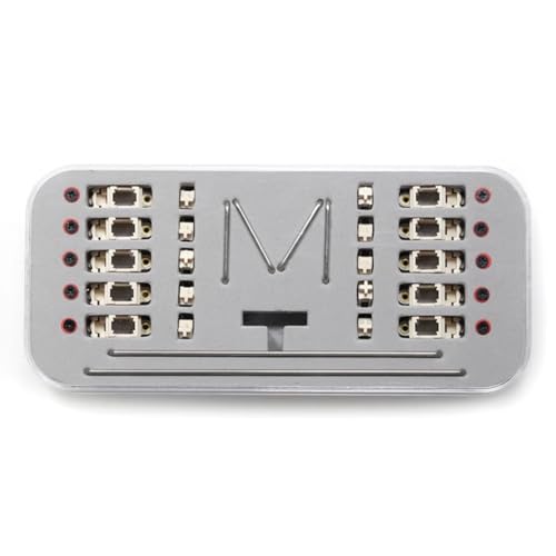 Komdndht Stabilisator V2 PCB-Einschraubstabilisator für 1,2-Mm-PCB für Benutzerdefinierte Mechanische Tastatur-Kits 2U 6,25U 7U 2X 6,25X 7X(A) Einfache Installation, Einfach zu Bedienen von Komdndht