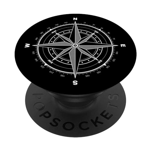 Kompass Segel Yachtclub Motiv für Seemänner & Wanderer PopSockets Klebender PopGrip von Kompass, ich finde meinen Weg