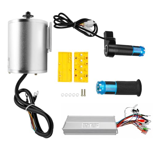 Konfiur 2KW 60V DC Bürstenloser Gleichstrommotor, E-Bike Umbausatz Elektrofahrräder Kit, Motor mit Brushless Controller für Scooter E Bike Go Kart ATV Umbausatz Kit von Konfiur