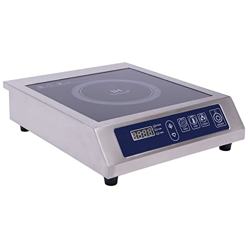 Konfiur 3500W 220V Induktionskochplatte, Kochplatte Herdplatte Induktionskochfeld Induction Hob, 13 Leistungsstufen Led-Anzeige Timer Automatische Topferkennung, Grau Konfiur 3500W 220V Induktionskochplatte, Kochplatte Herdplatte Induktionskochfeld Induction Hob, 13 Leistungsstufen Led-Anzeige Timer Automatische Topferkennung, Grau von Konfiur