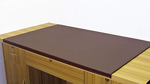 Multifunktionale Schreibtischunterlage mit Lippe Desktops Mate mit Kantenschutz, rutschfeste Maus-Tastatur-Pad, glattes Schreiben, Schreibunterlage für Büro und Zuhause, Rotbraun, 60 x 40 cm von KongEU