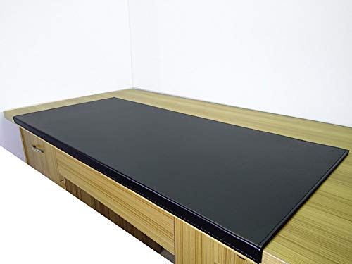 Multifunktionale Schreibtischunterlage mit Lippe Desktops Mate mit Kantenschutz, rutschfeste Maus-Tastatur-Pad, glattes Schreiben, Schreibunterlage für Büro und Zuhause, schwarz, 90 x 58 cm von KongEU