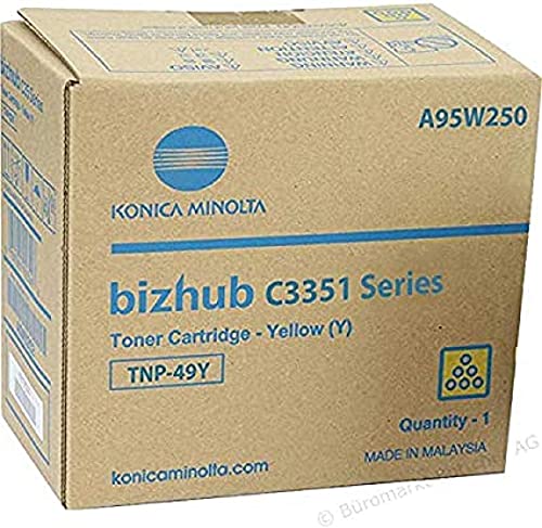 Konica Minolta A95W250 Toner gelb 12.000 Seiten TNP49Y von Konica-Minolta