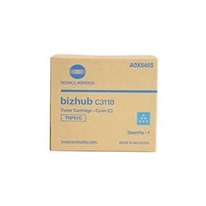 Konica-Minolta Toner TNP-51 Cyan (A0X5455) VE 1 Stück für bizhub C3110 Bestellartikel, NICHT stornierbar! (A0X5455) von Konica Minolta