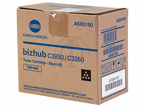Konica Minolta original - Konica Minolta Bizhub C 3800 Series (TNP-48 K / A5X0150) - Toner schwarz - 10.000 Seiten von Konica Minolta