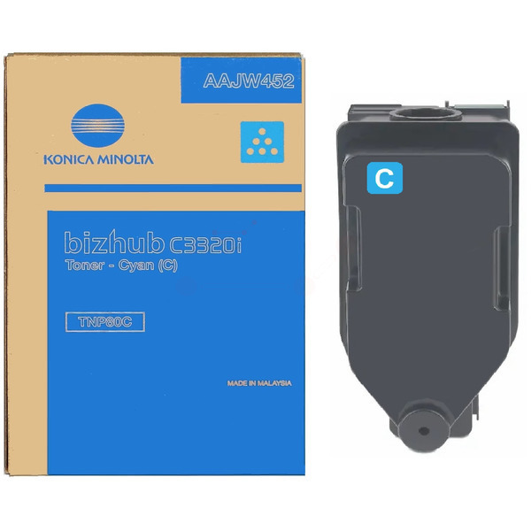 Original Konica Minolta AAJW452 / TNP80C Toner cyan Original Konica Minolta AAJW452 / TNP80C Toner cyan von Konica Minolta