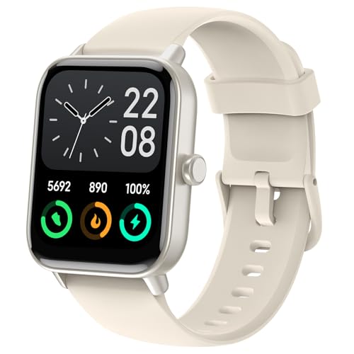 Konitee Smartwatch mit Telefonfunktion für Damen Herren, Alexa Integriert, 1,8" Smart Watch mit Pulsmesser SpO2 Stress Schlafmonitor, 100 Sportmodi, IP68 Wasserdicht Sportuhr für iOS Android von Konitee
