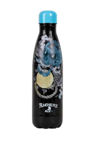 Konix Alchemy Isolierflasche - Edelstahl - 500 ml - Mystisches Motiv - Schwarz und Blau Konix Alchemy Isolierflasche - Edelstahl - 500 ml - Mystisches Motiv - Schwarz und Blau von Konix