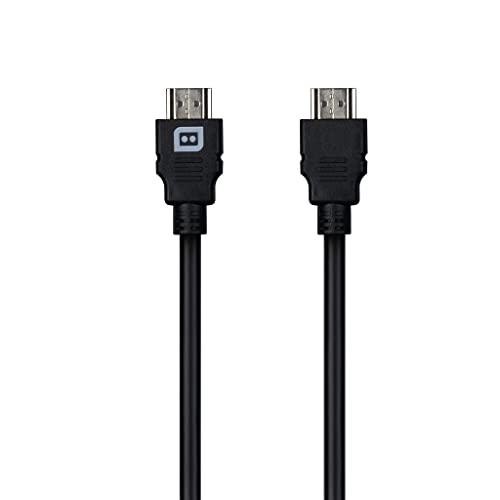 Konix Drakkar Standard HDMI 2.0 Adapterkabel, männlich A auf männlich A, 1,8 m - Kompatibel mit PS3, PS4, Xbox One, Ultra HD, Apple TV - Schwarz von Konix