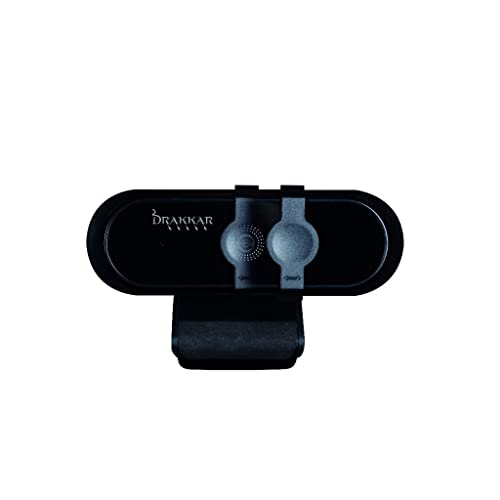 Konix Drakkar Webcam Eagle - 70°-Winkel - Full HD-Auflösung (1.920 x 1.080 px) - Integriertes Mikrofon - 150 cm USB 2.0-Kabel - Schwarz von Konix